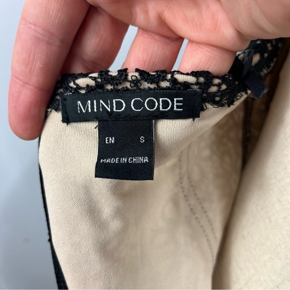 Mind Code Size Small Black Lace Corset Bodycon Dress NN13 - Picture 7 of 8